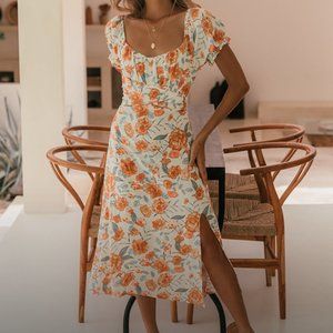 Caramel Kisses Midi Dress